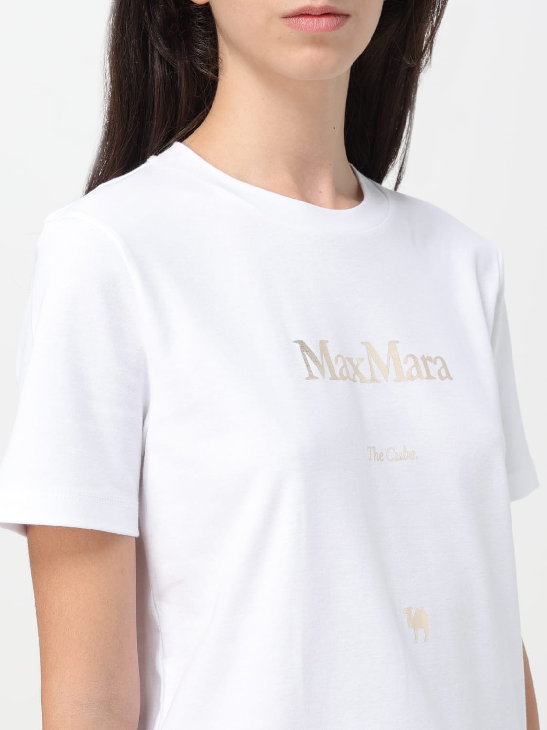 新品Max Mara ホワイトTシャツ 山16 - トップス