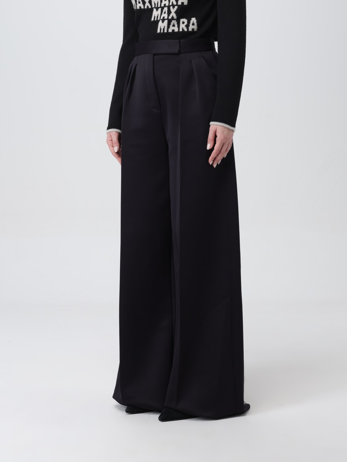 MAX MARA WOMEN'S Black Empoli Skinny Pants Size s NWT $275.35 - PicClick AU