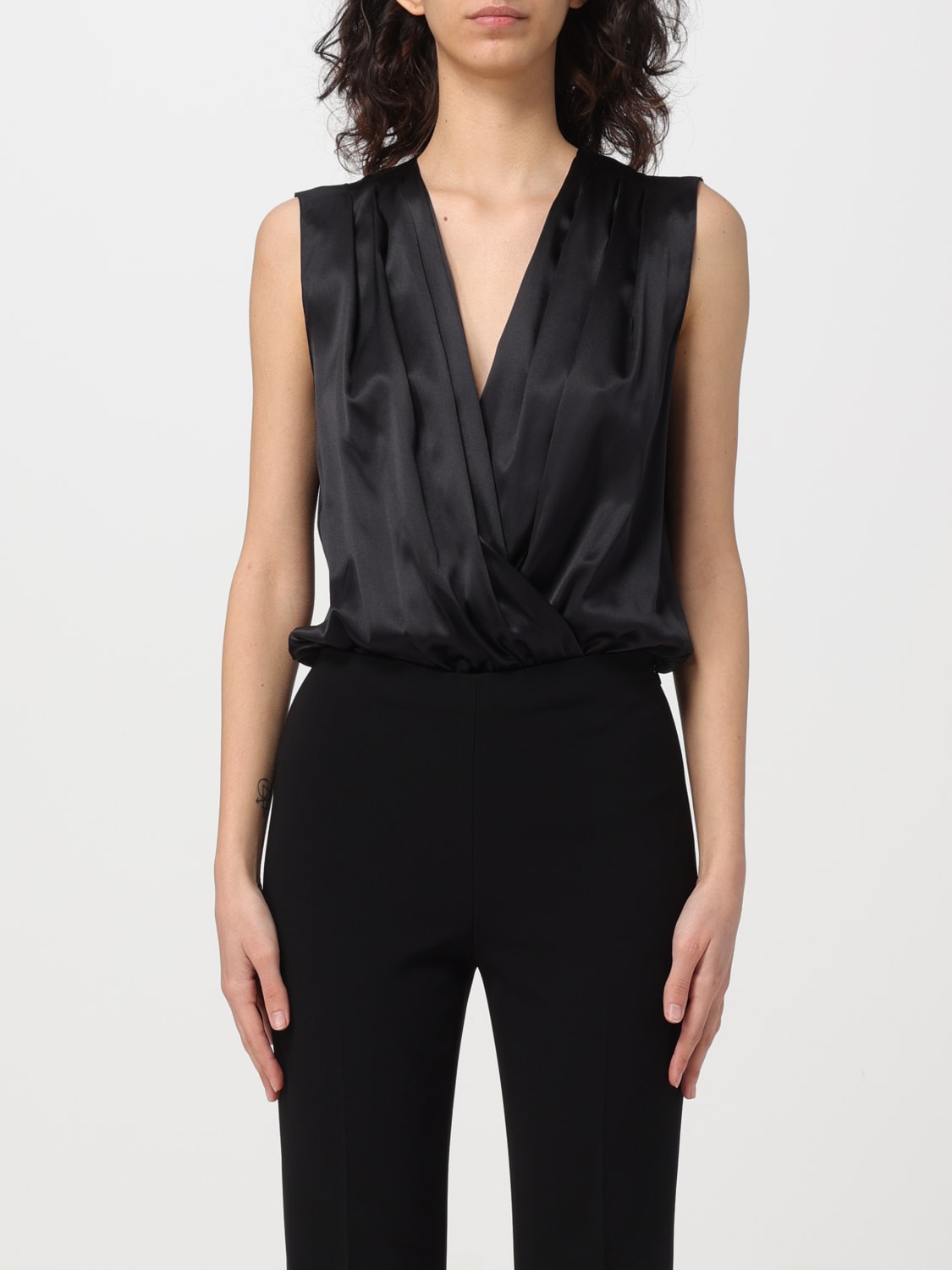 Silk chiffon bodysuit PINKO → Shop Online