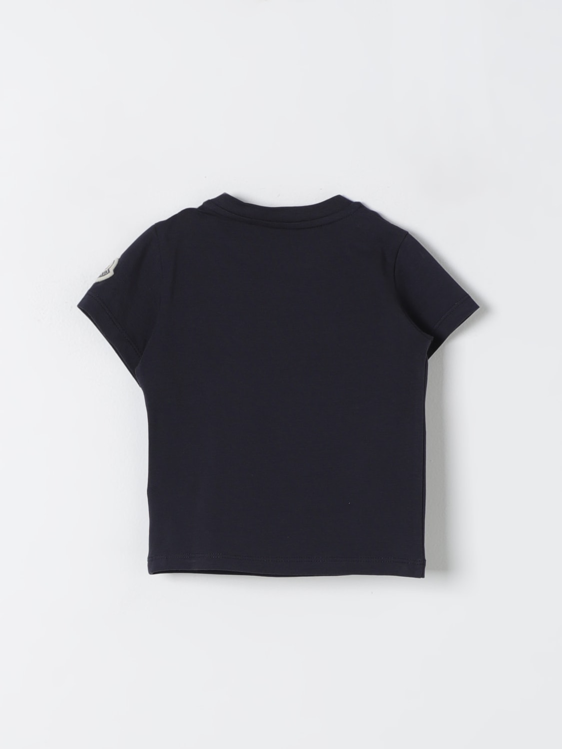 MONCLER: t-shirt for baby - Blue | Moncler t-shirt 8C000028790N