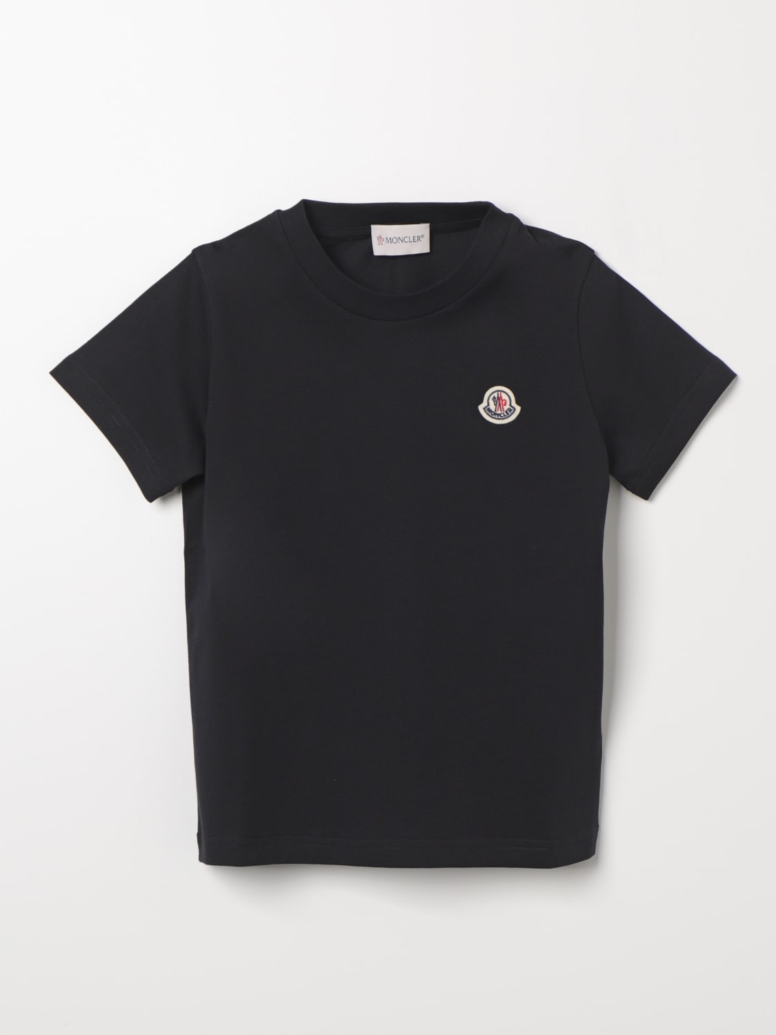 MONCLER: T-shirt kids - Black | MONCLER t-shirt 8C0001883907