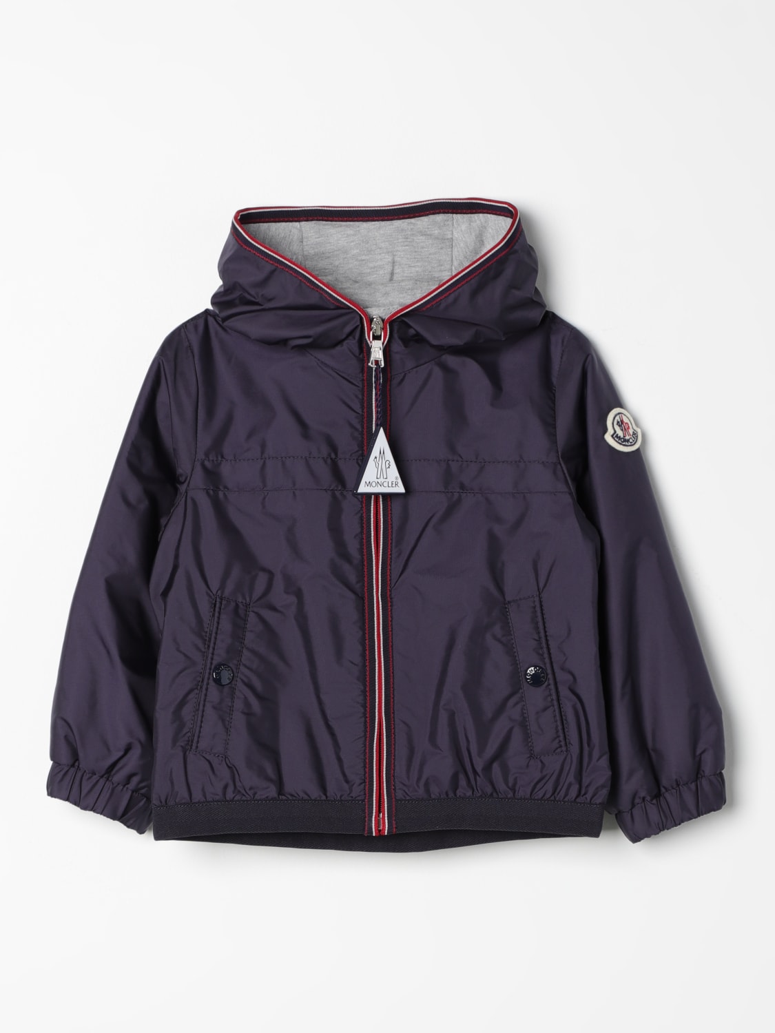 MONCLER: Jacket kids - Blue | MONCLER jacket 1A0004268352 online at ...