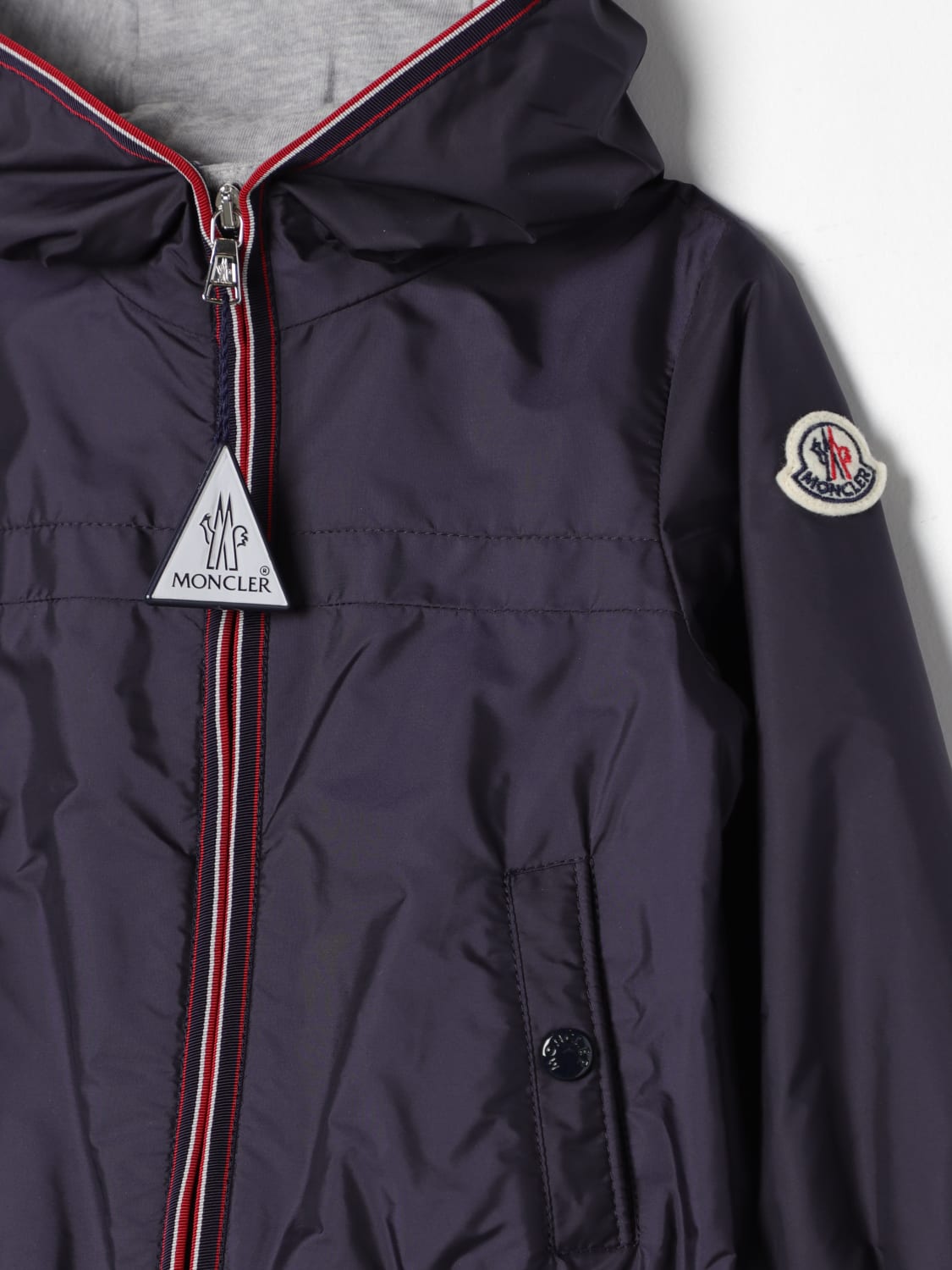 MONCLER: Jacket kids - Blue | MONCLER jacket 1A0004268352 online at ...