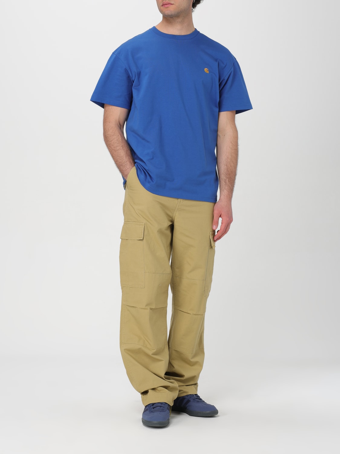 CARHARTT WIP: Pants men - Beige | CARHARTT WIP pants i032467 online at ...
