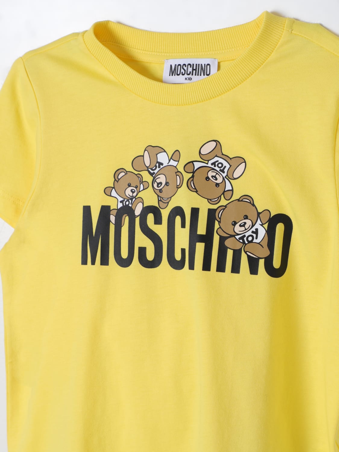 MOSCHINO KID: T-shirt kids - Yellow | MOSCHINO KID t-shirt HMM04KLAA03 ...