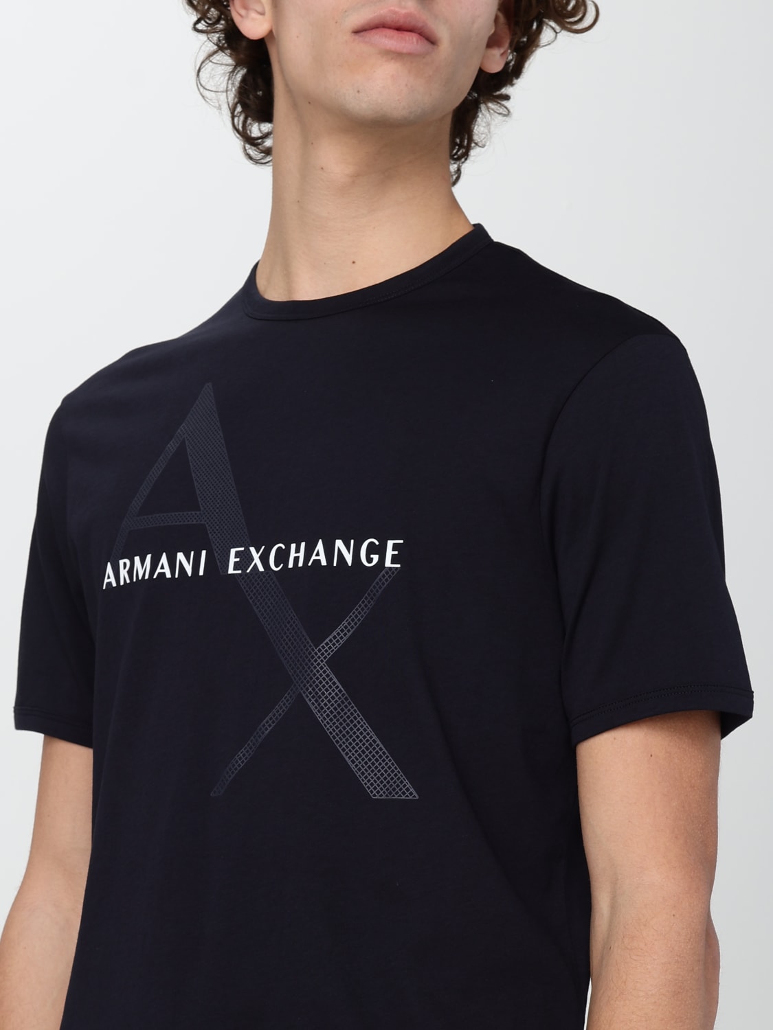 ARMANI EXCHANGE Camiseta hombre Azul Oscuro Camiseta ARMANI