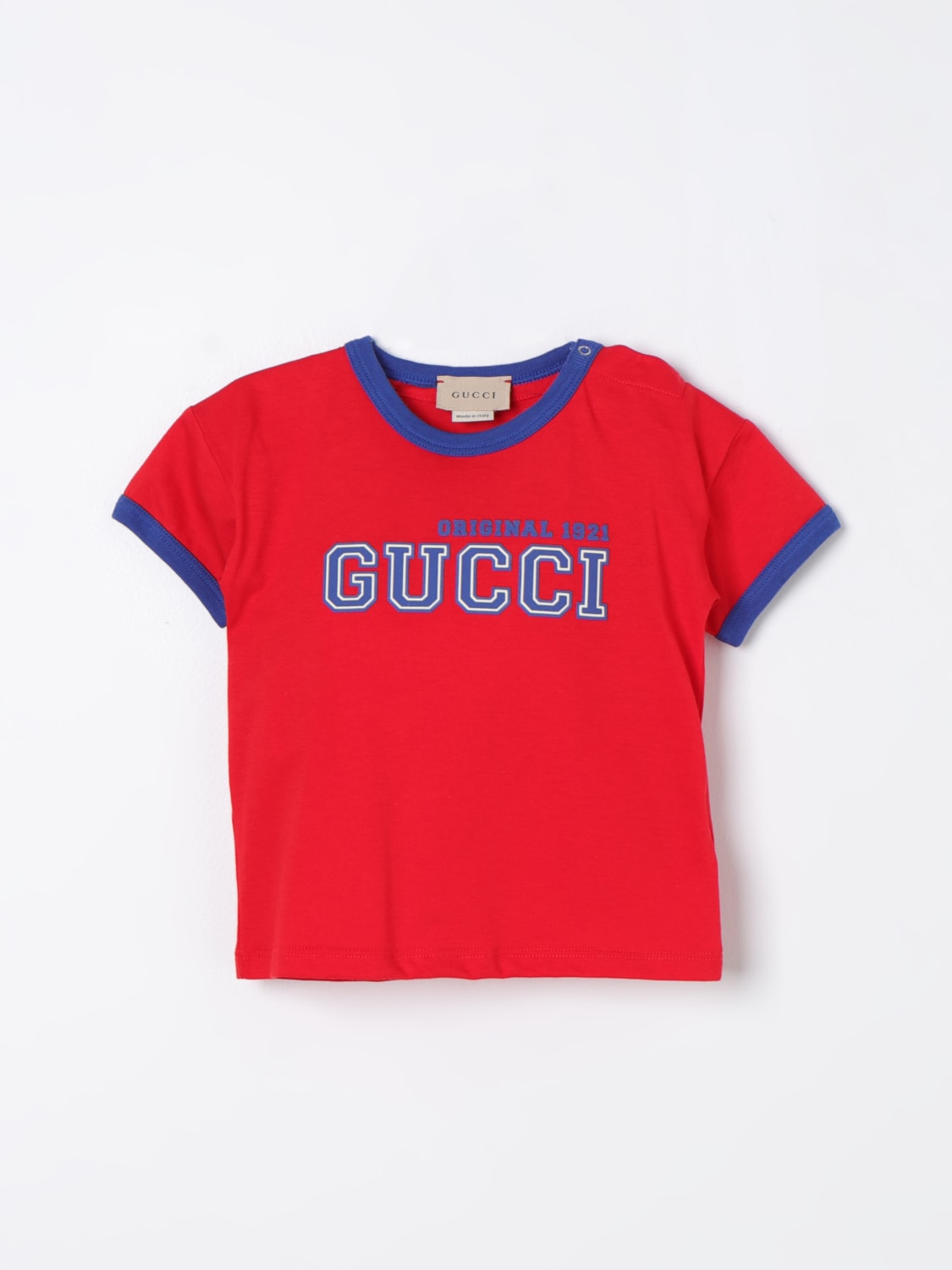 GUCCI：Tシャツ ボーイ - レッド | GIGLIO.COMオンラインのGUCCI