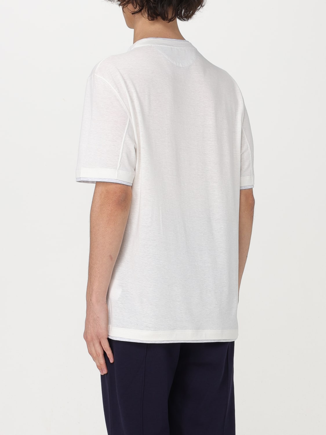 BRUNELLO CUCINELLI: T-shirt men - White | BRUNELLO CUCINELLI t-shirt ...