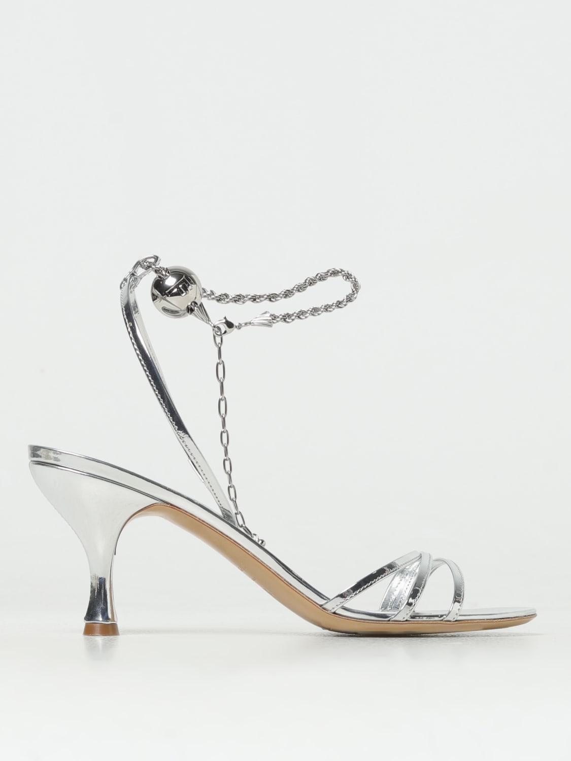 Ferragamo hot sale silver sandals