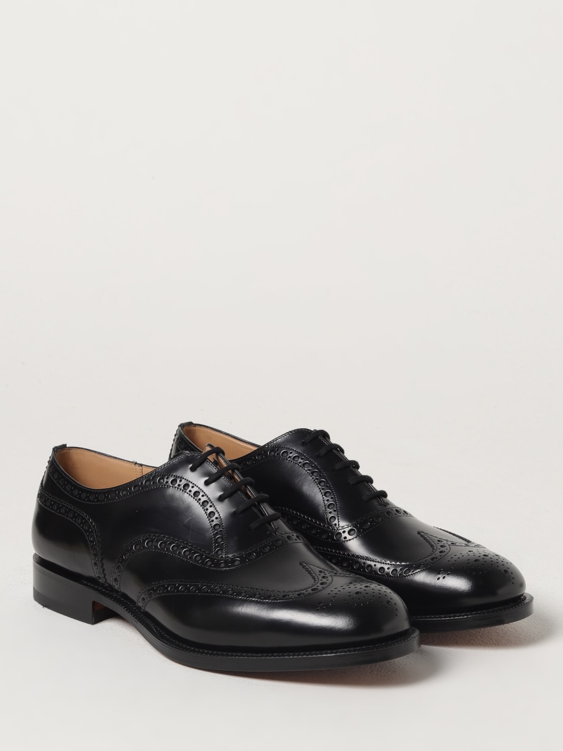 Church's derby shoes in leather with brogue pattern