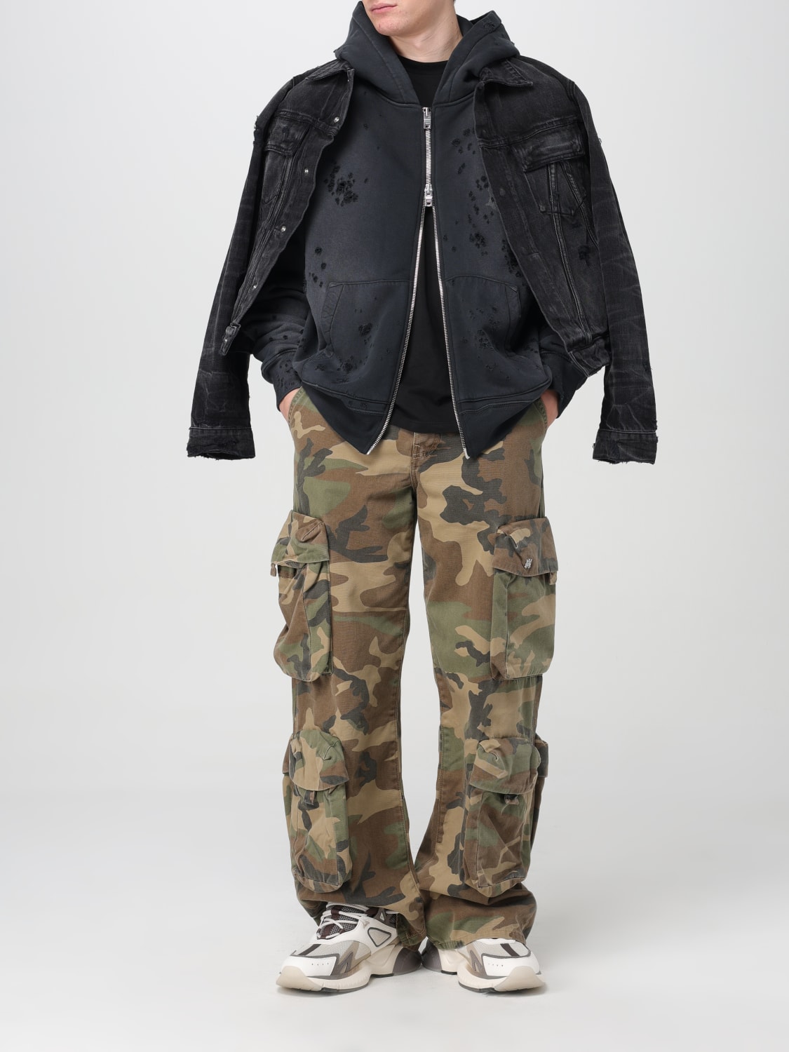 AMIRI: jacket for man - Black | Amiri jacket AMDNTR1001 online at ...