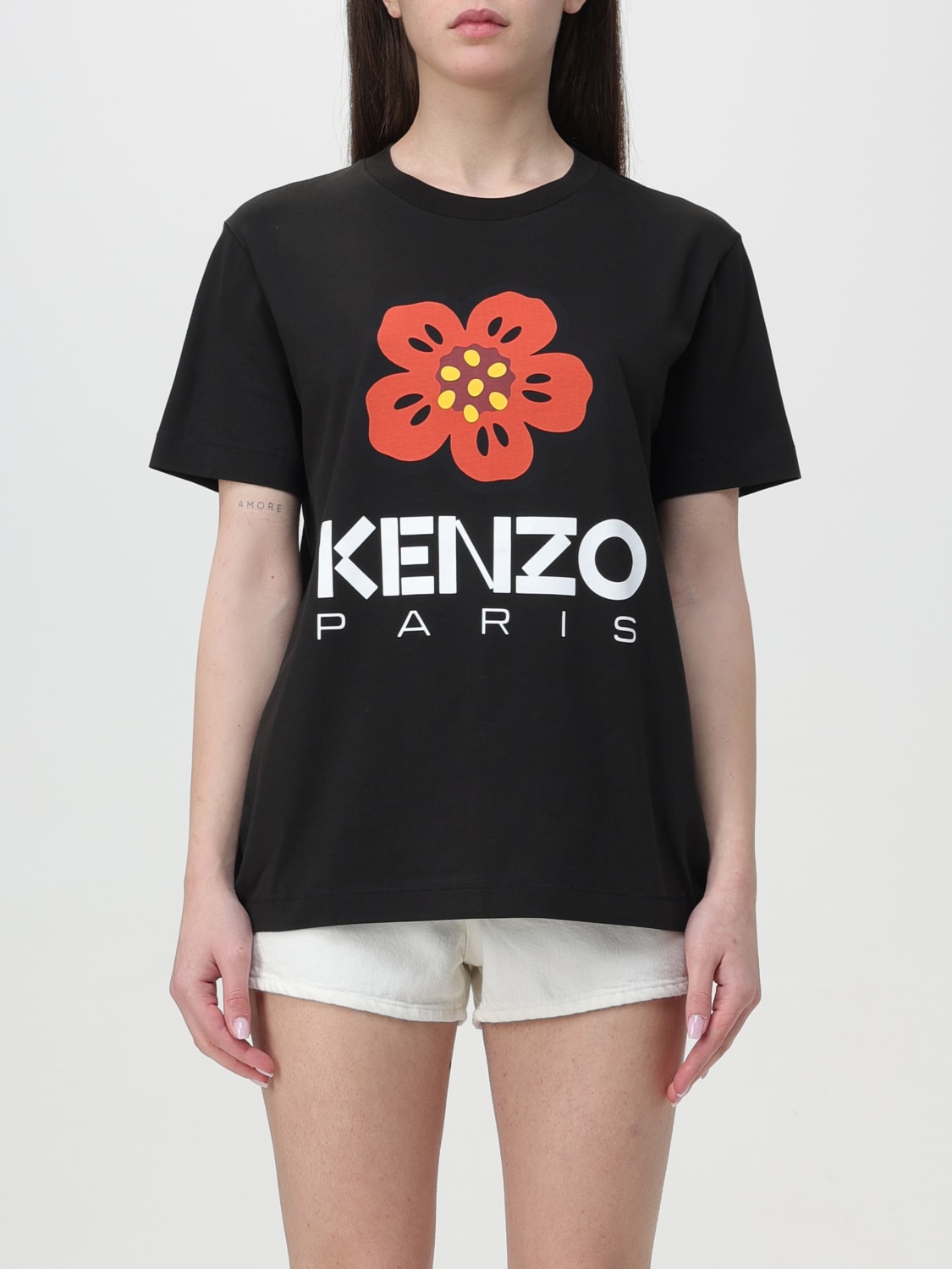 KENZO：Tシャツ レディース - ブラック | GIGLIO.COMオンラインのKenzo