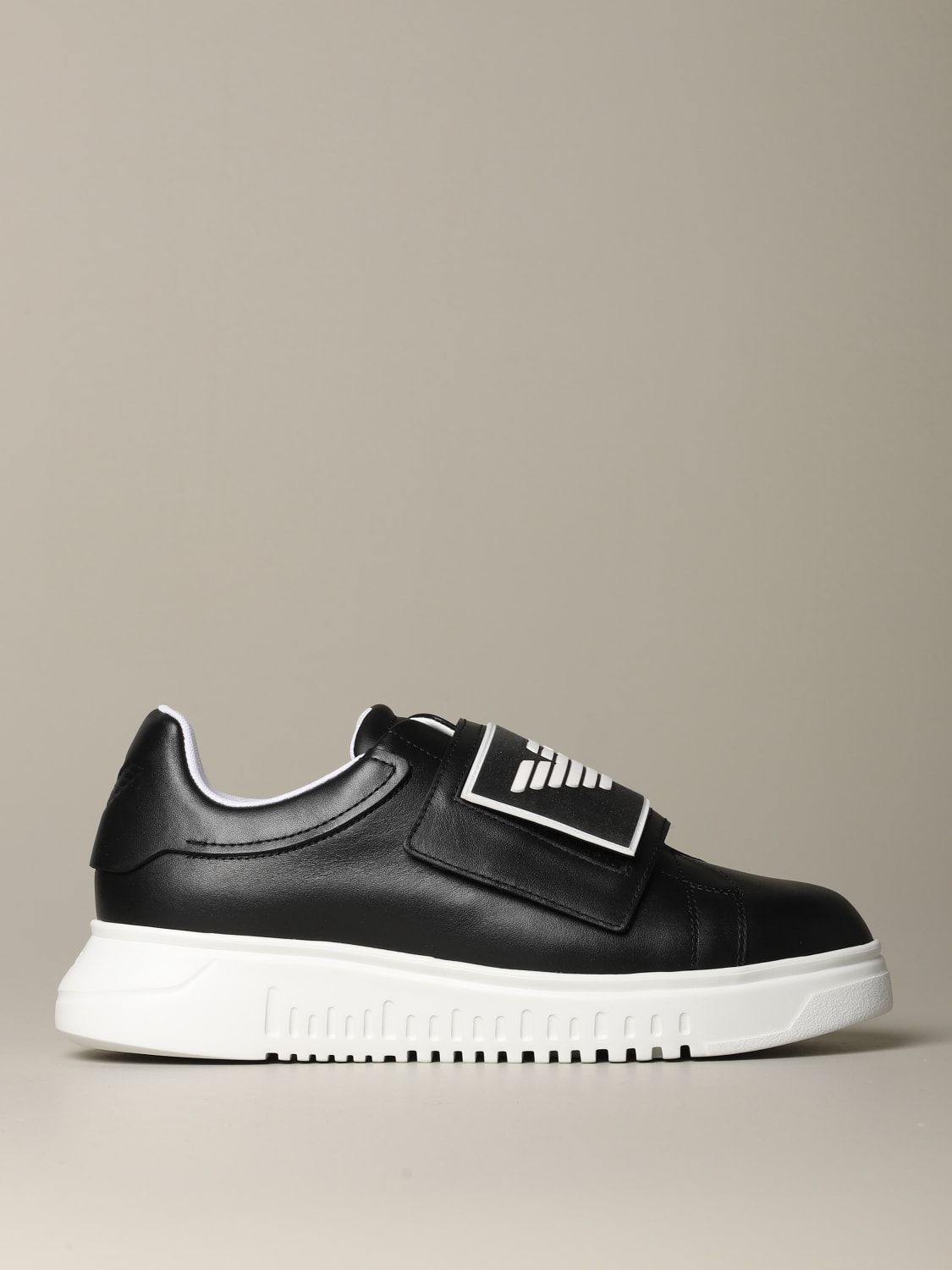 EMPORIO ARMANI Outlet Shoes men Black EMPORIO ARMANI sneakers