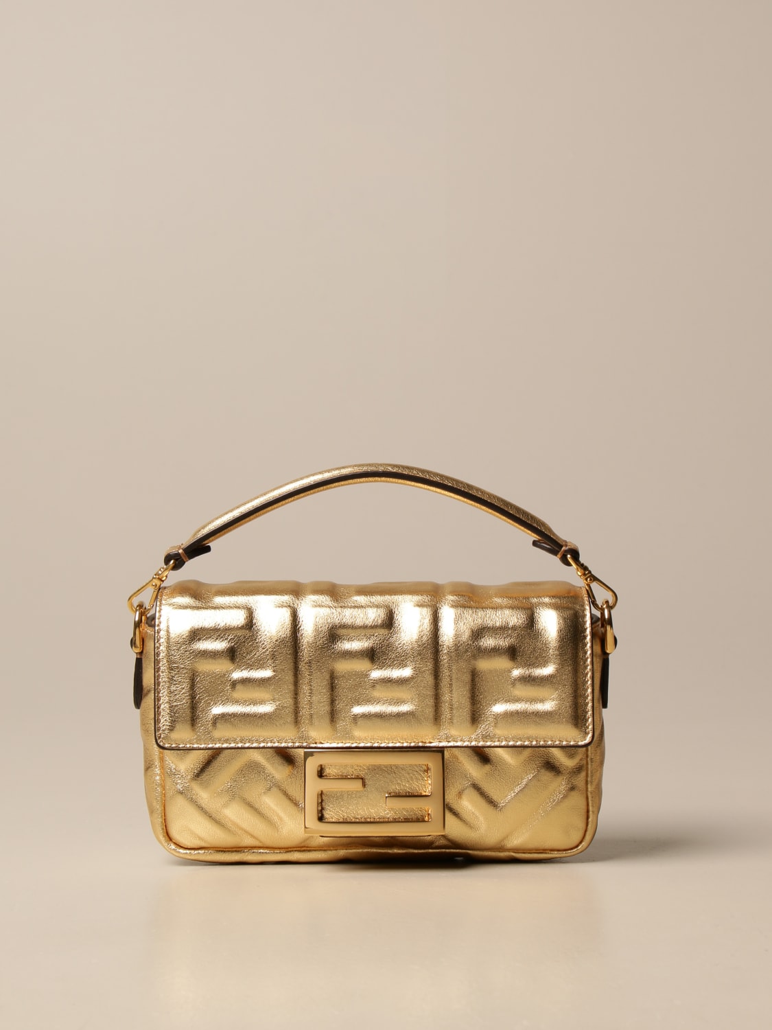 fendi baguette bag gold