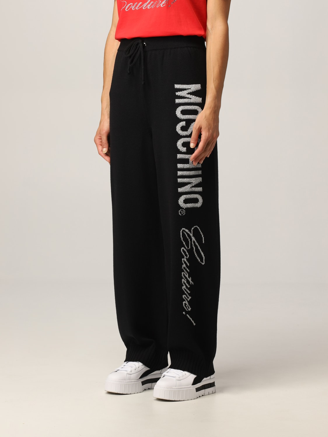 Moschino Underwear Outlet: pants for woman - Black  Moschino Underwear  pants A43029021 online at