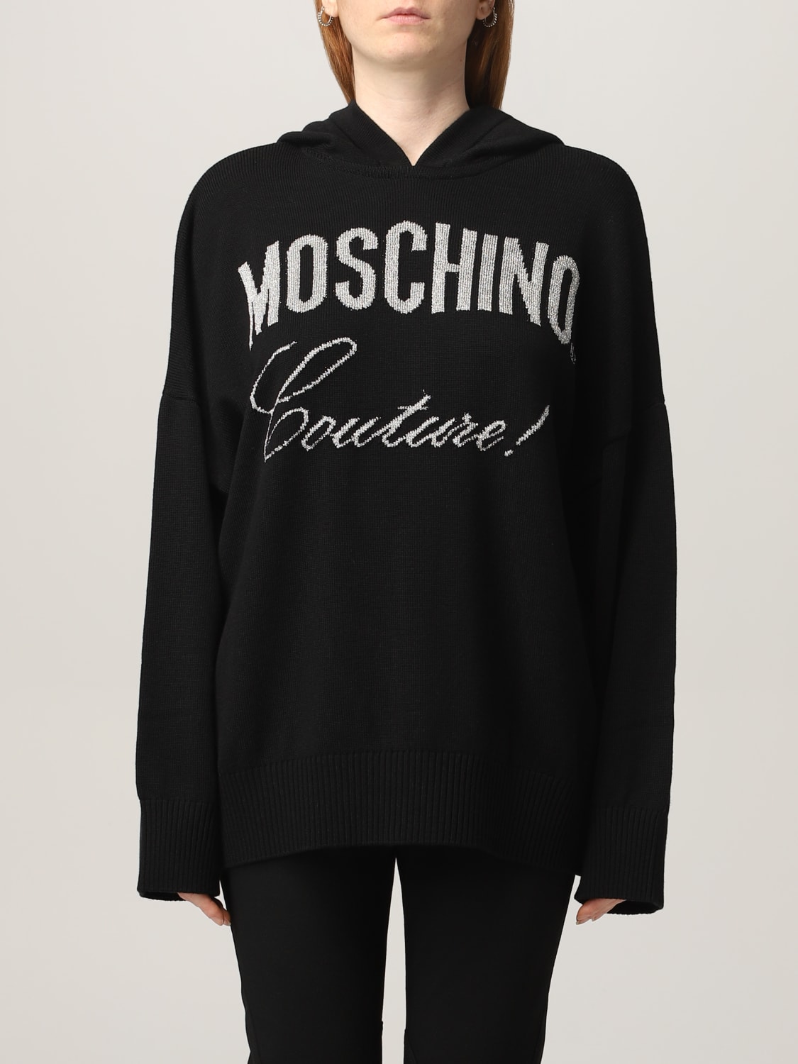 Moschino couture hot sale hoodie