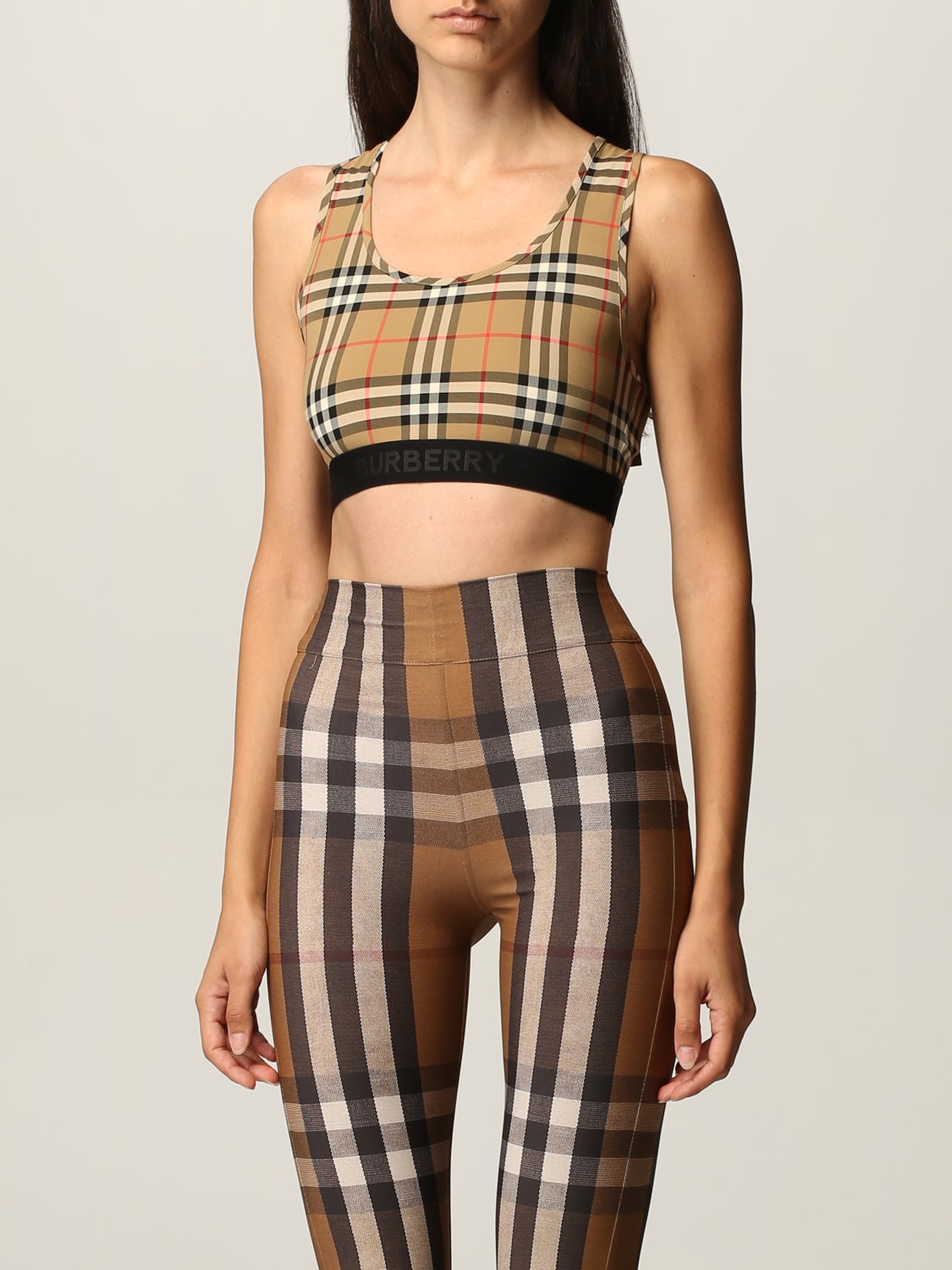 Burberry crop top and leggings  Crop top and leggings, Burberry