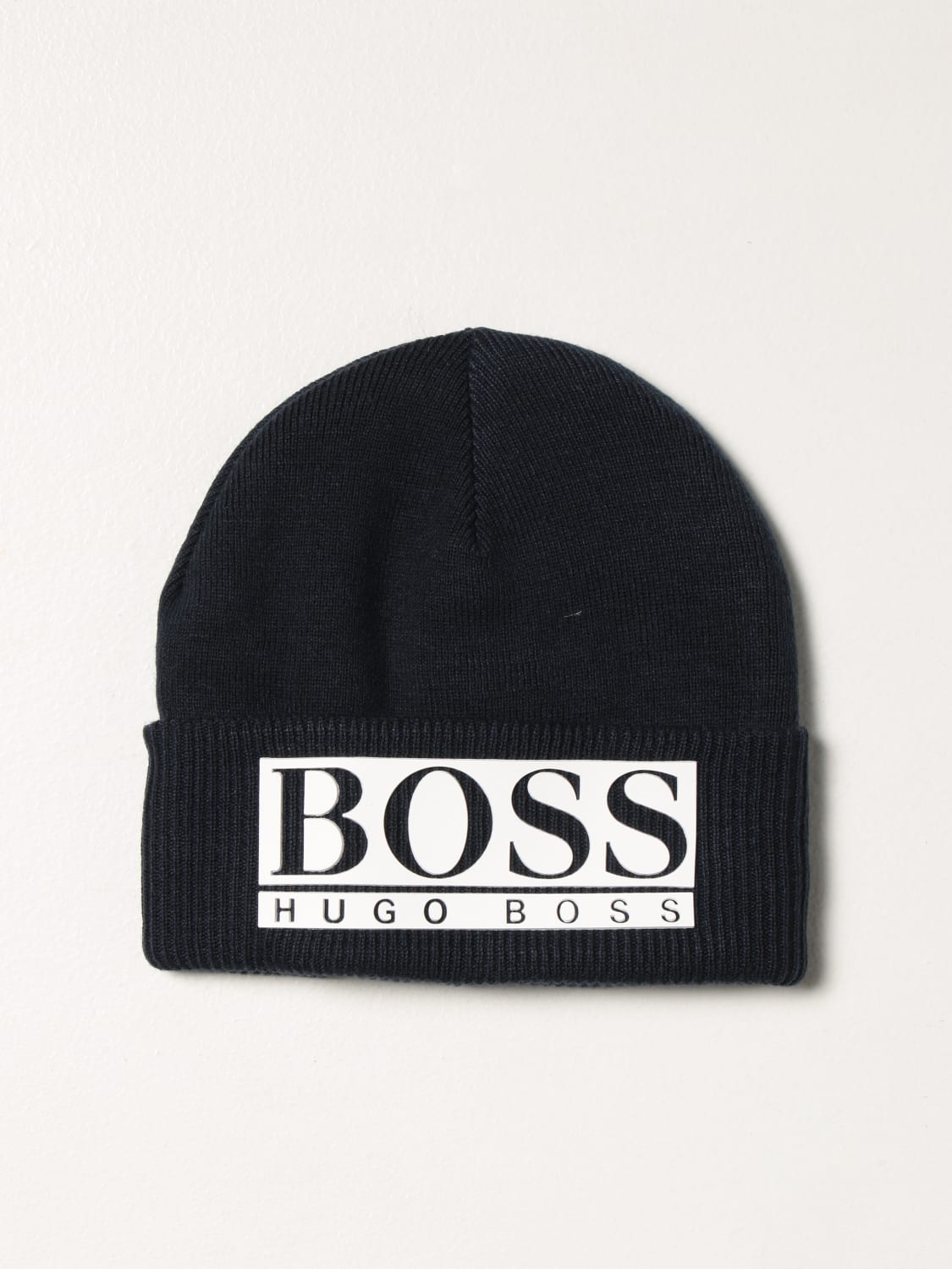 HUGO BOSS: beanie hat - Marine  HUGO BOSS hat J21240 online at