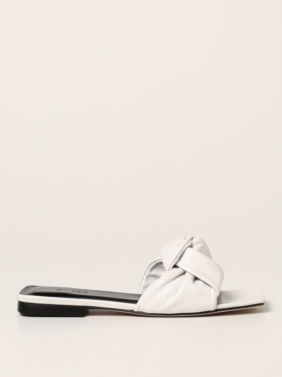 By Far flat sandal in leather