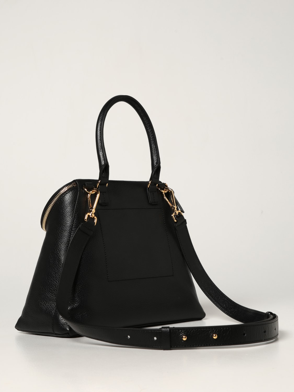 COCCINELLE Juliette bag in grained leather Black COCCINELLE