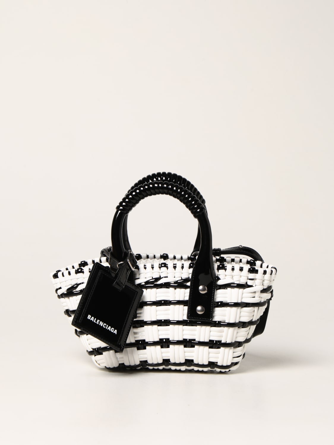 BALENCIAGA: Bistro Bask XXS bag - White | BALENCIAGA mini bag ...