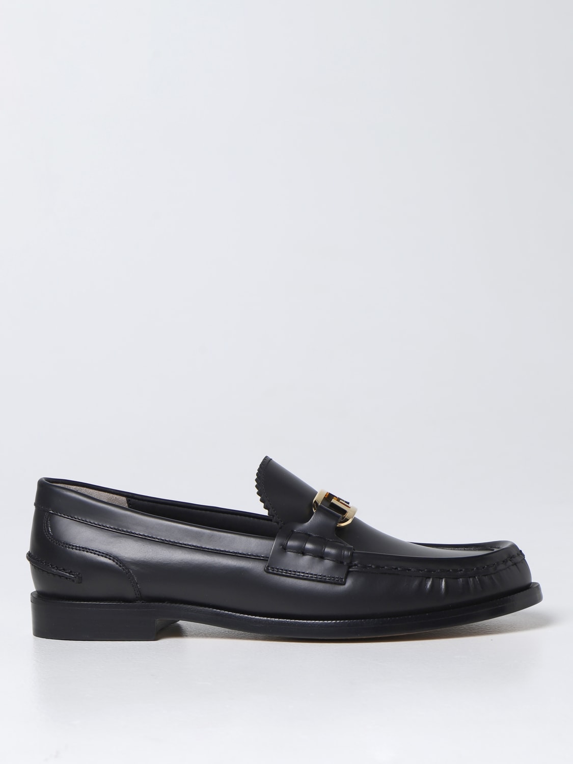 FENDI: Loafers women - Black | FENDI loafers 8D8240NA7 online at GIGLIO.COM