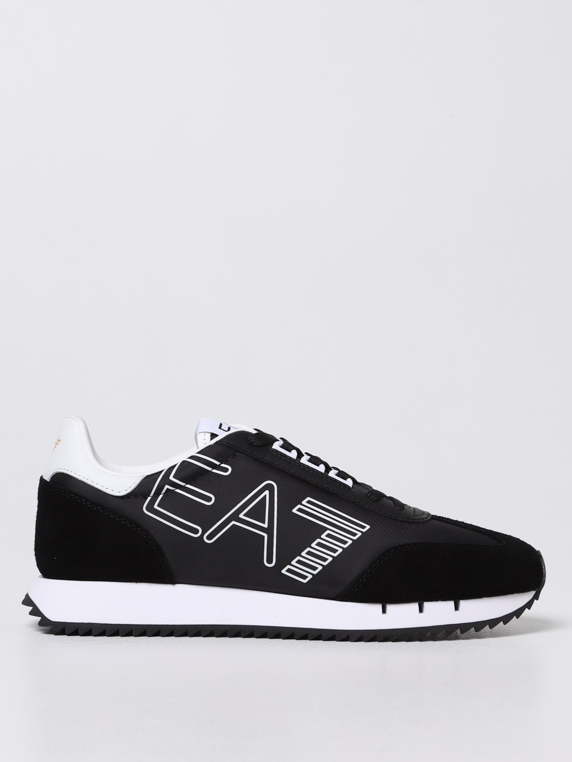 EA7: sneakers in fabric and suede - Black | EA7 sneakers X8X101XK257 ...