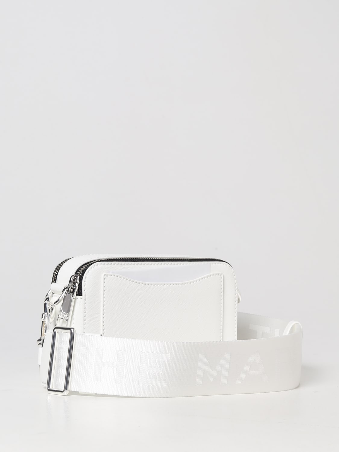 MARC JACOBS Outlet: The Snapshot Saffiano leather bag - White