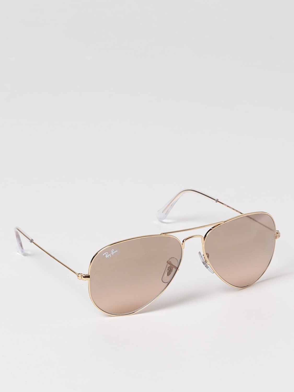 RAY-BAN Outlet: Aviator Sunglasses - Beige | RAY-BAN sunglasses RB 3025  AVIATOR online at GIGLIO.COM