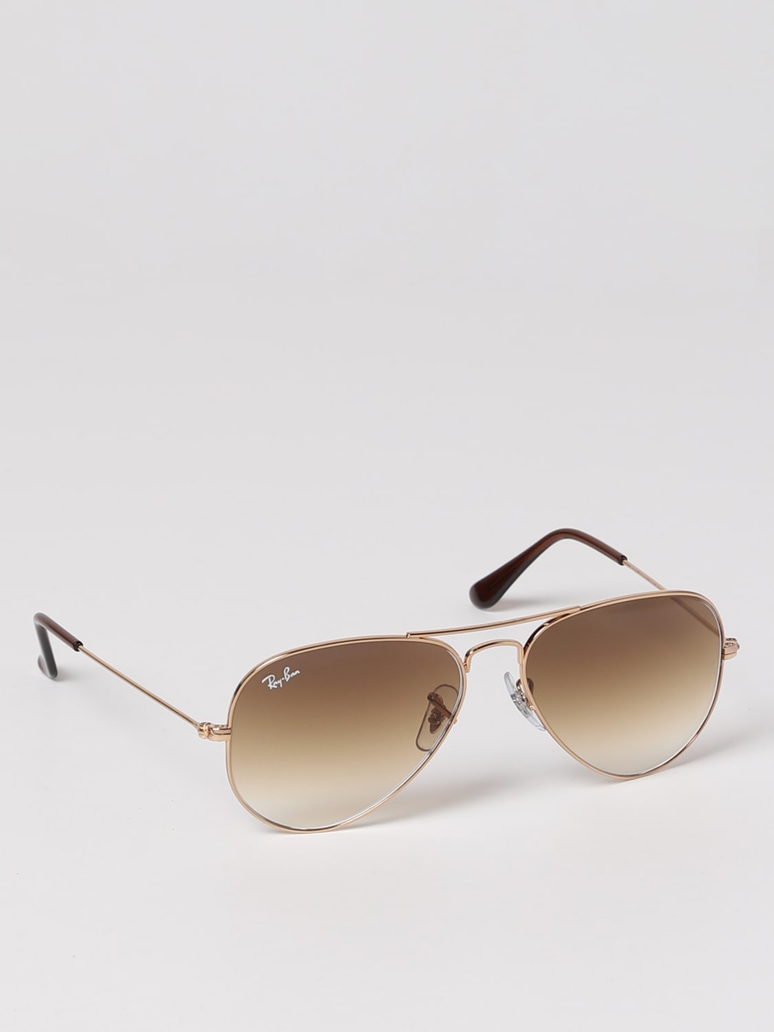 Ray-Ban Outlet: Aviator metal sunglasses - Brown | Ray-Ban sunglasses RB  3025 AVIATOR online at GIGLIO.COM