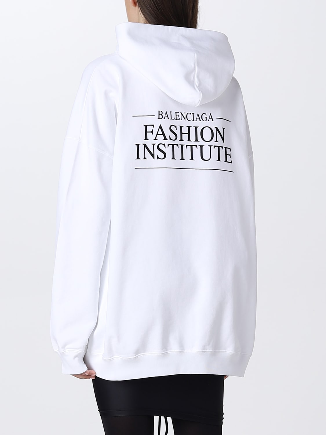 Balenciaga white hoodie discount women's