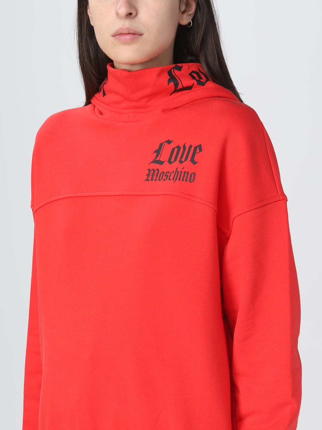 Red store moschino hoodie