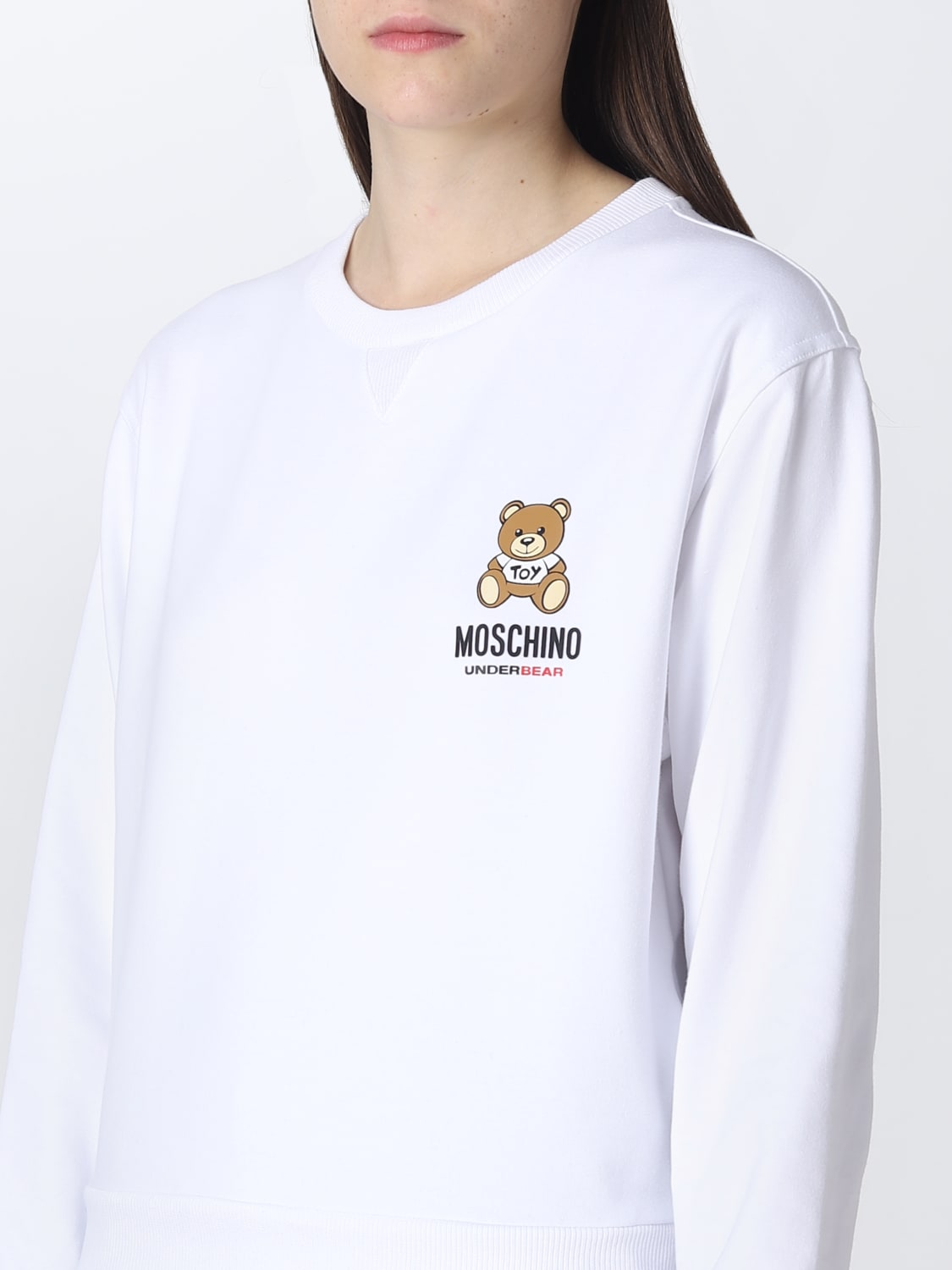 Moschino Underwear Outlet: sweatshirt for woman - White  Moschino Underwear  sweatshirt A17139004 online at