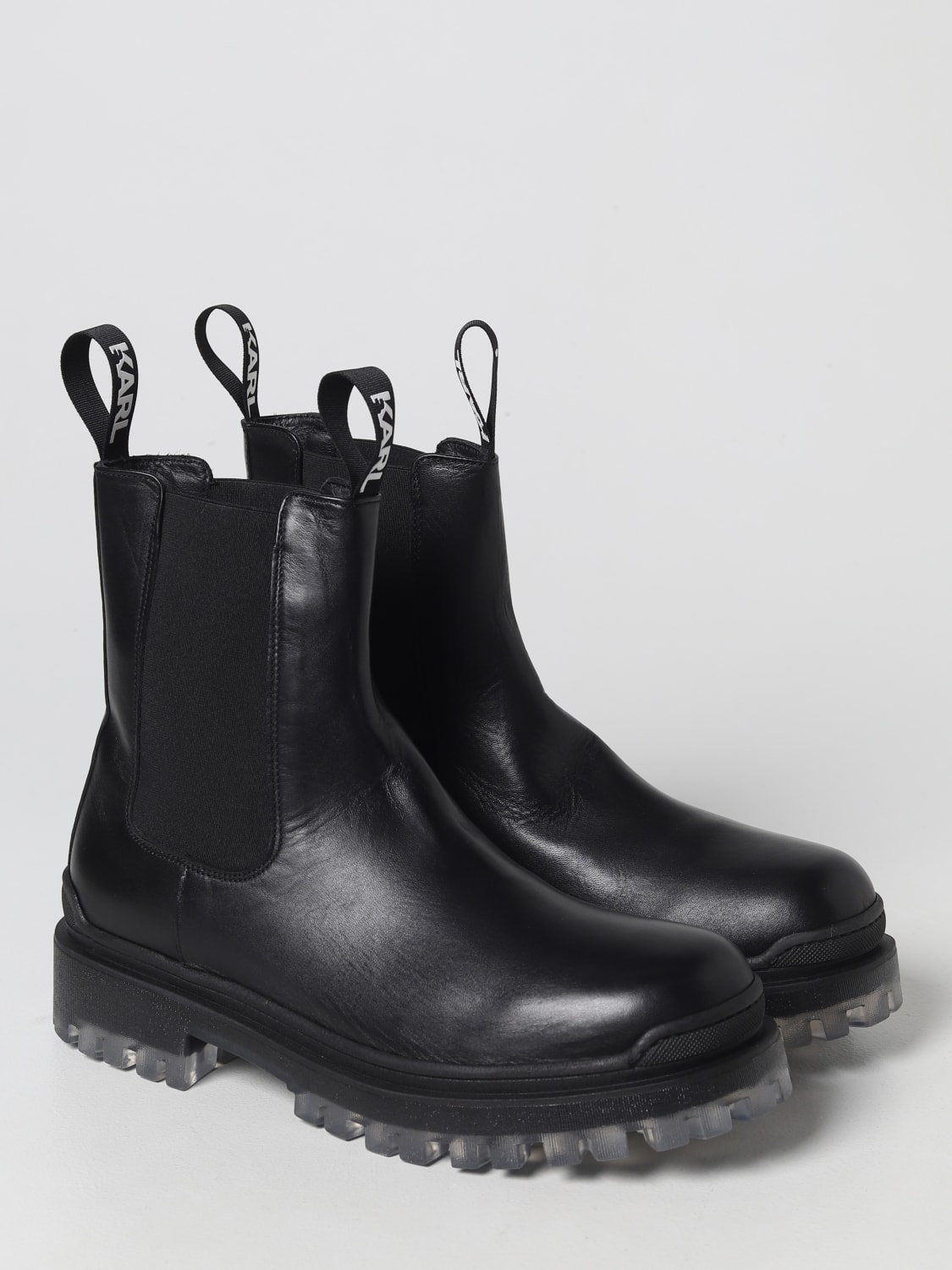 Karl lagerfeld boots outlet mens