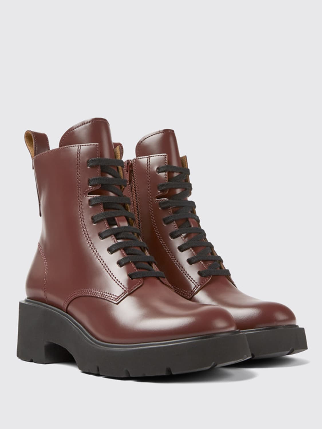 Burgundy flat outlet boots womens