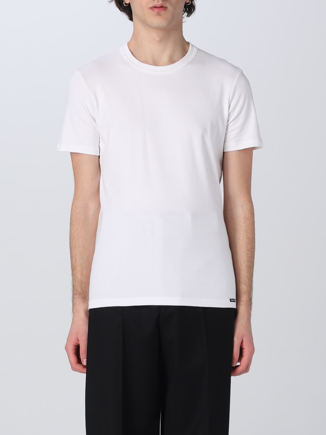 TOM FORD: T-shirt men - White | TOM FORD t-shirt T4M081040 online at ...