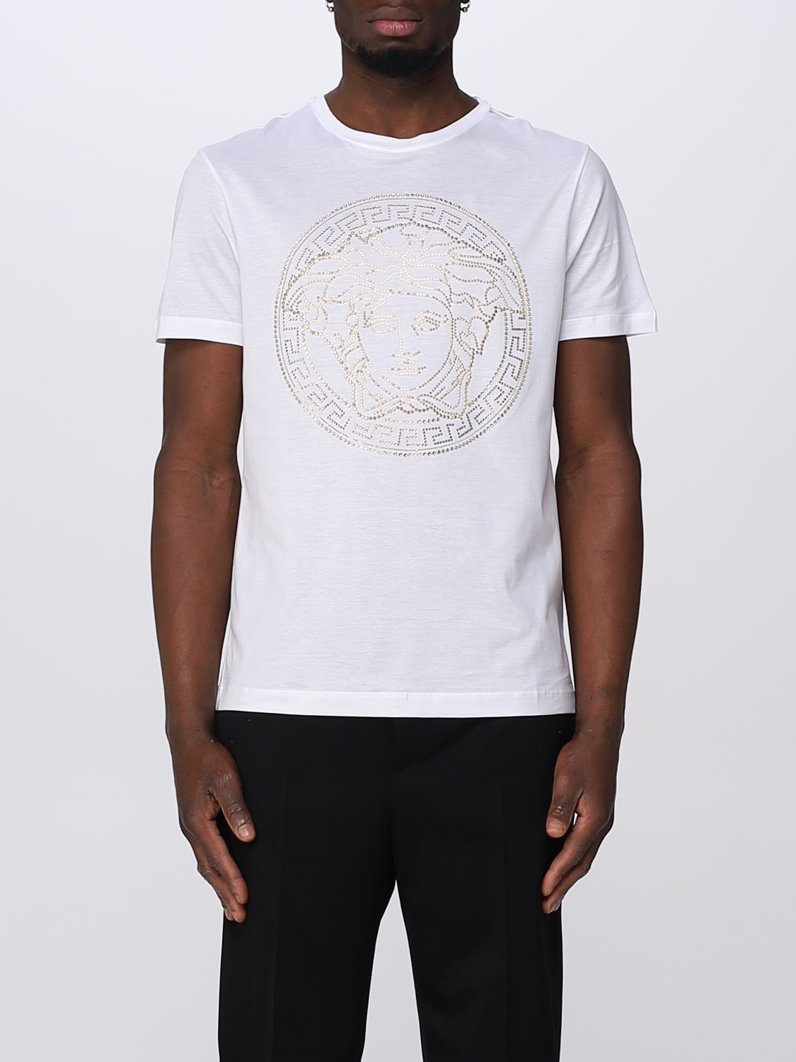 VERSACE：Tシャツ メンズ - ホワイト | GIGLIO.COMオンラインのVERSACE