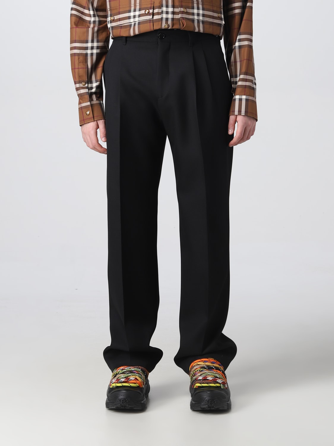 Burberry wool twill trousers