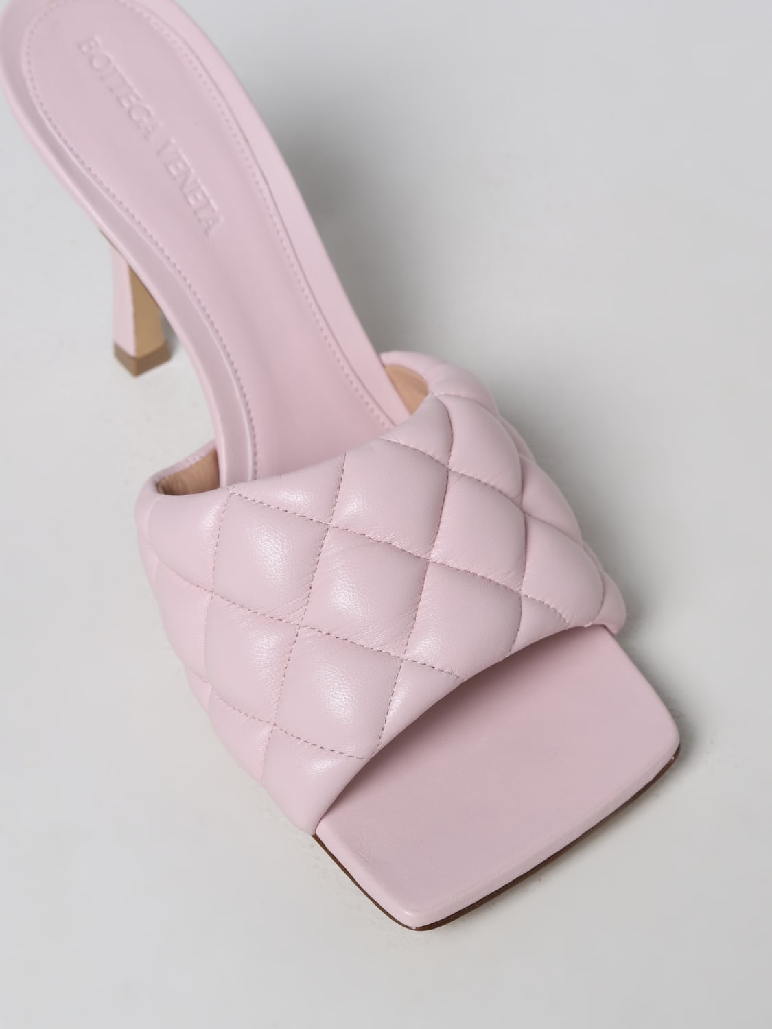 BOTTEGA VENETA heeled sandals for woman Pink Bottega Veneta