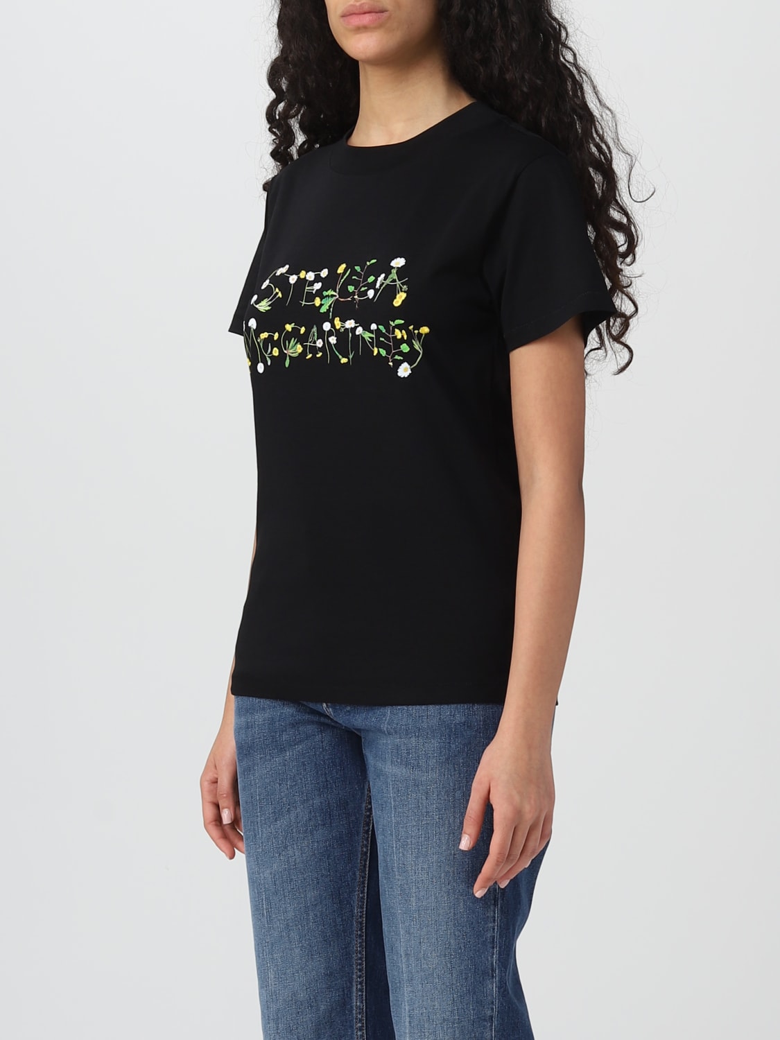 Stella McCartney T-shirt With Logo in Black