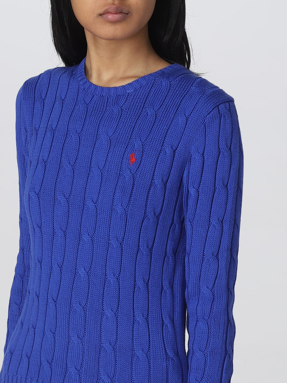 Ralph Lauren Women's Sky Blue Sweater L at FORZIERI Canada