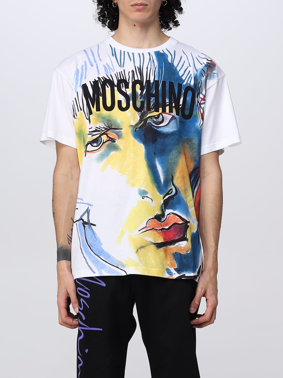 MOSCHINO メンズ Tシャツ モスキーノ TシャツTシャツ/カットソー(半袖/袖なし) - Tシャツ/カットソー(半袖/袖なし)