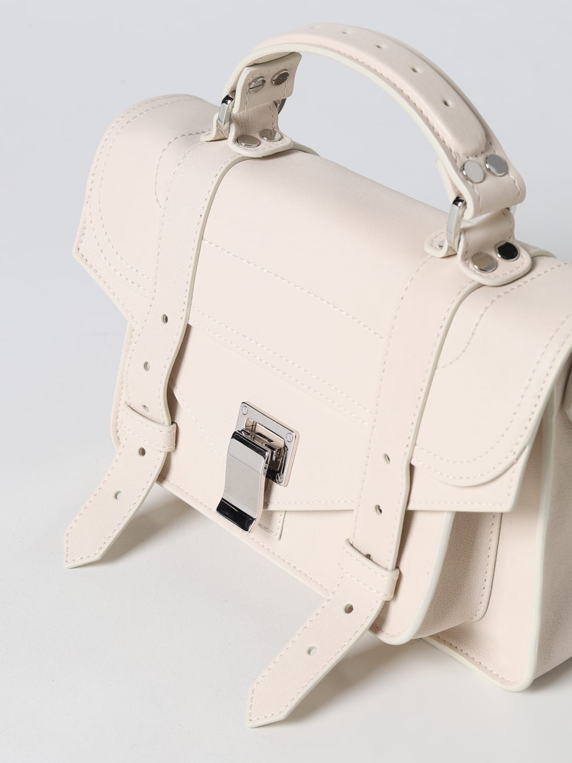 PROENZA SCHOULER Outlet Ps1 Tiny bag in leather Yellow Cream