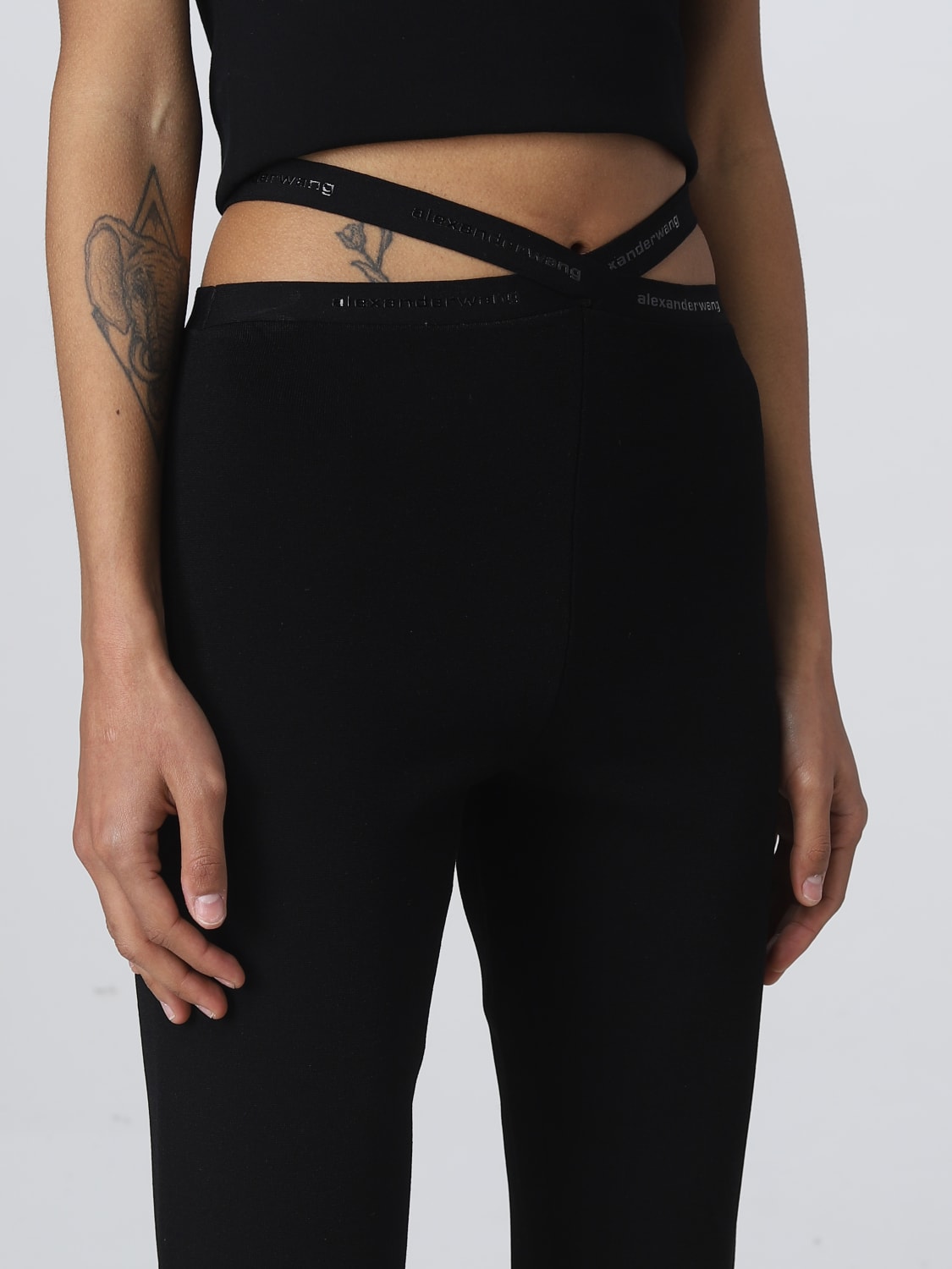 T BY ALEXANDER WANG Outlet: Pants woman - Black  T BY ALEXANDER WANG pants  4KC1234016 online at