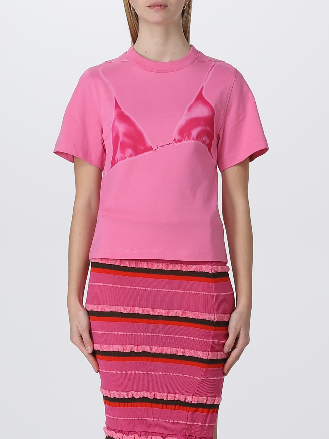 JACQUEMUS Tshirt woman Pink JACQUEMUS tshirt 23E231JS1232101