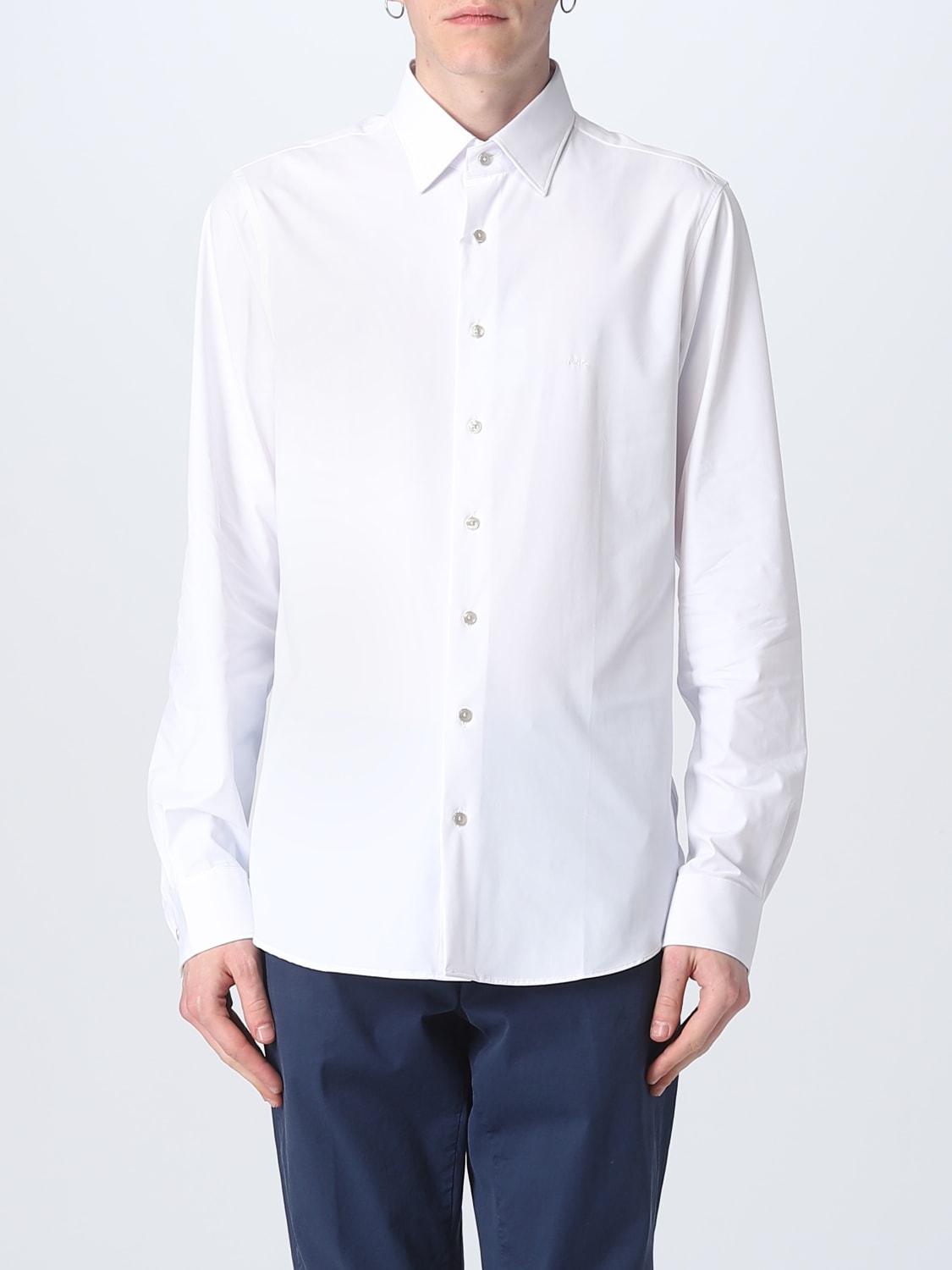 Michael Kors Slim-Fit Stretch Long Sleeve Woven Shirt