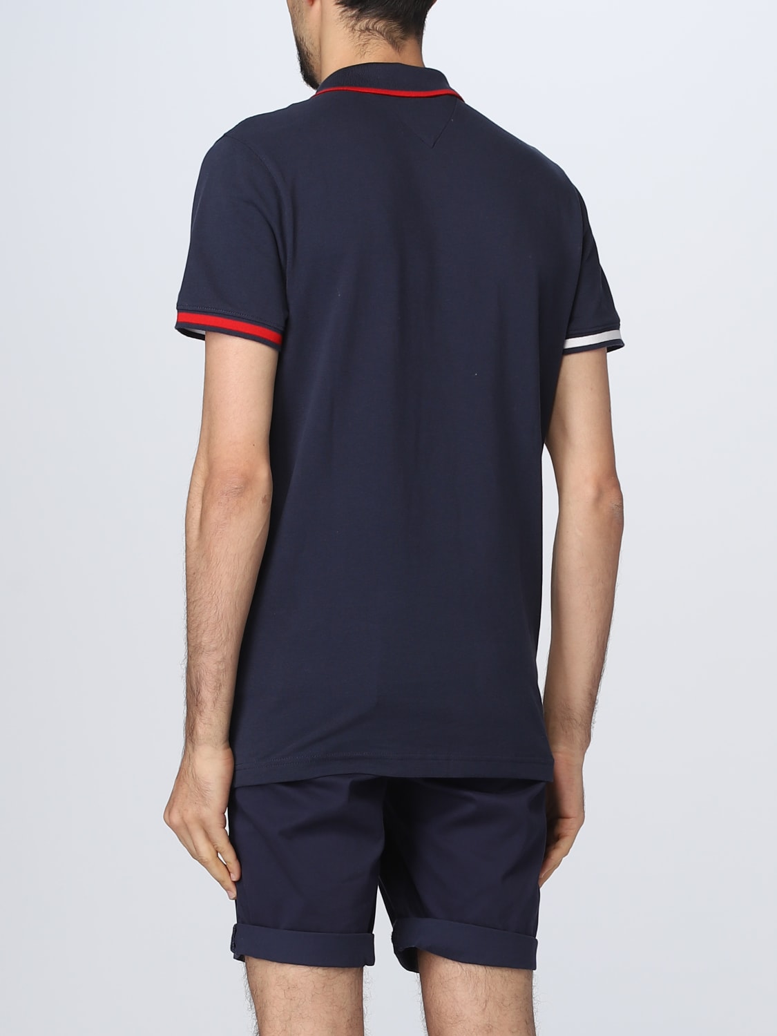 TOMMY JEANS: polo shirt for man - Blue | Tommy Jeans polo shirt ...