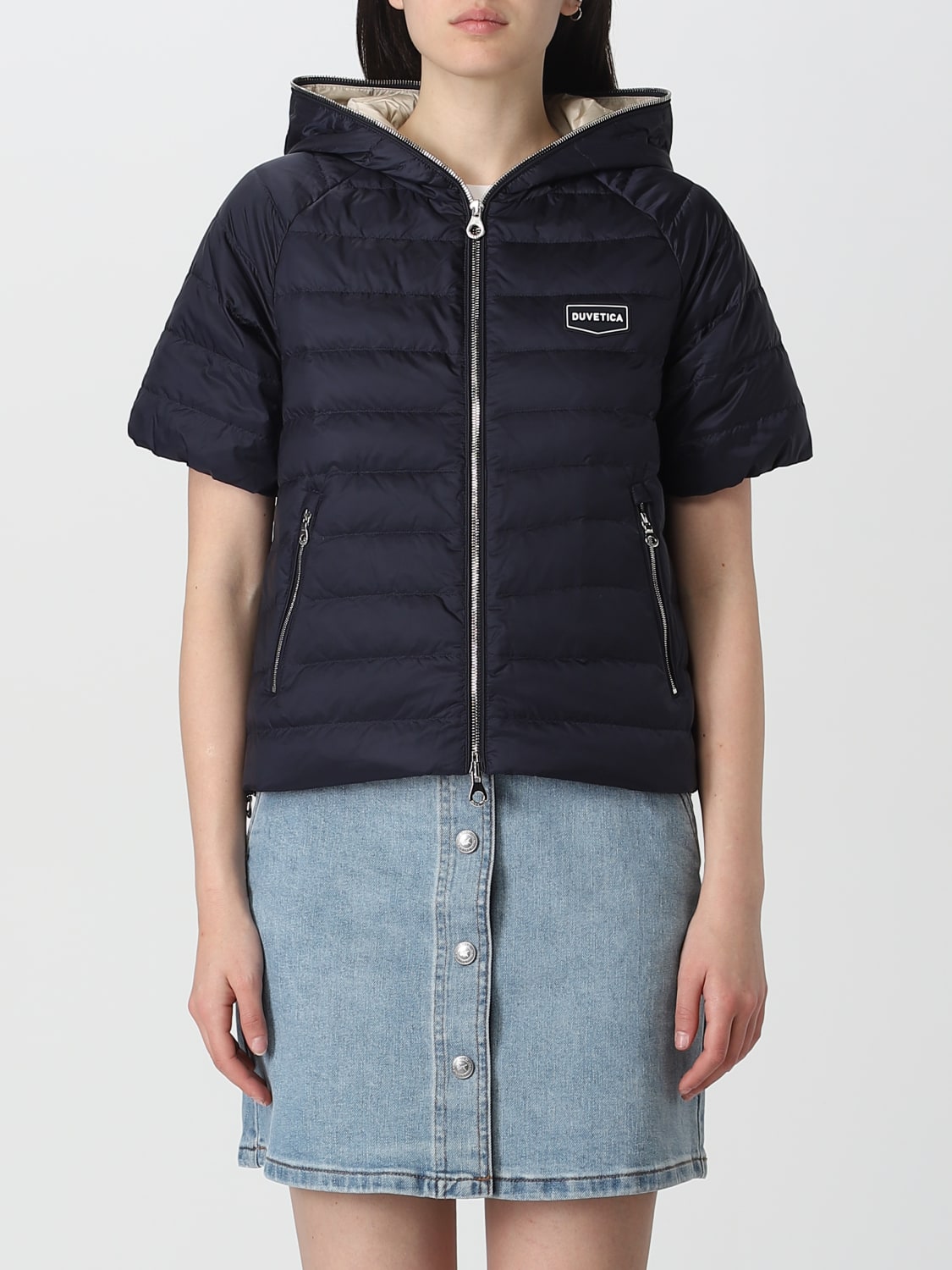 Duvetica Outlet jacket for woman Blue Duvetica jacket