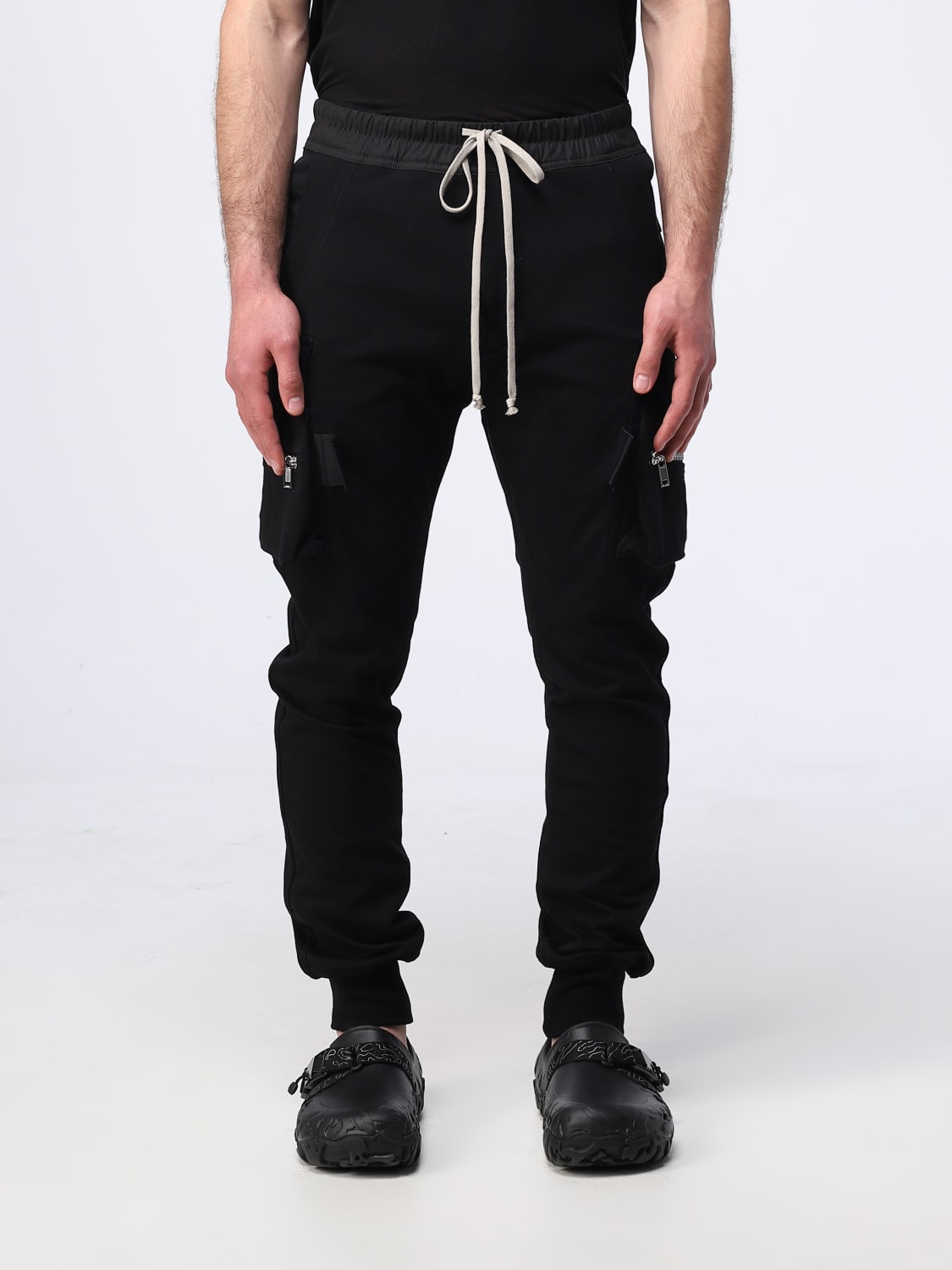 RICK OWENS: Pants men - Black | RICK OWENS pants RU01C4396BA online at ...