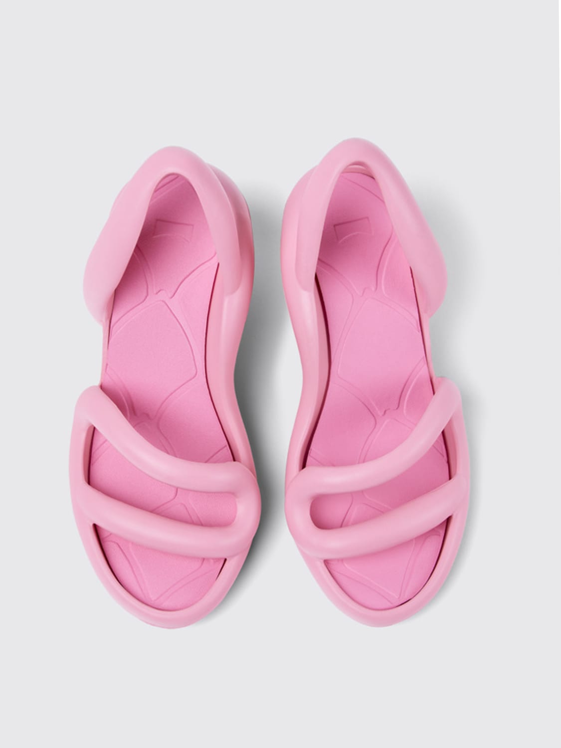 CAMPER: Kobarah rubber sandals - Pink | Camper heeled sandals